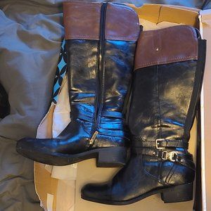 iz claiborne knee high boots wide calf